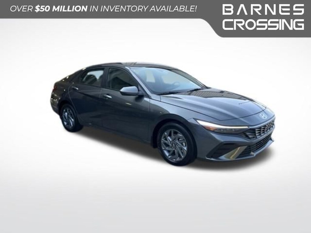 Used 2025 Hyundai Elantra Hybrid Blue Sedan