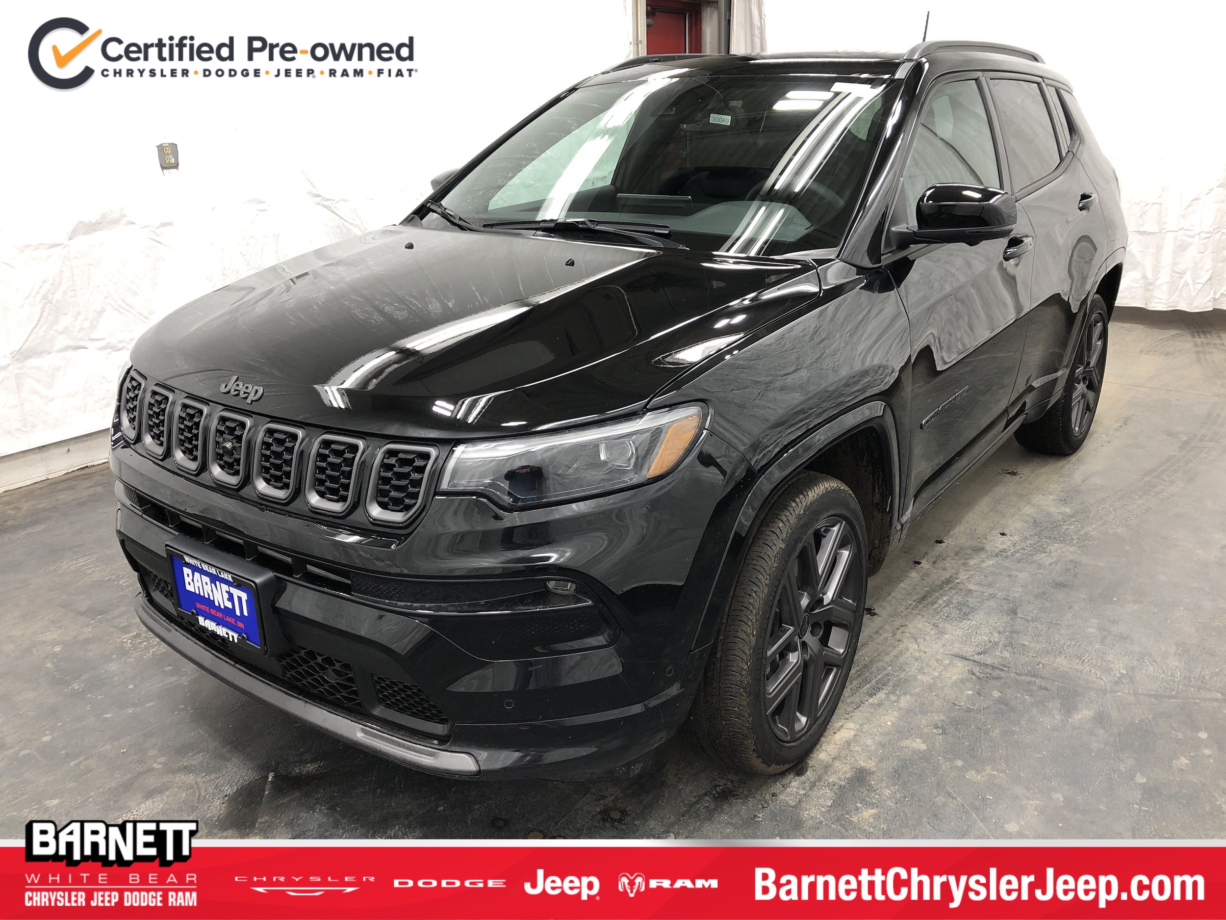 Certified 2025 Jeep Compass Limited with VIN 3C4NJDCN2ST529134 for sale in White Bear Lake, Minnesota