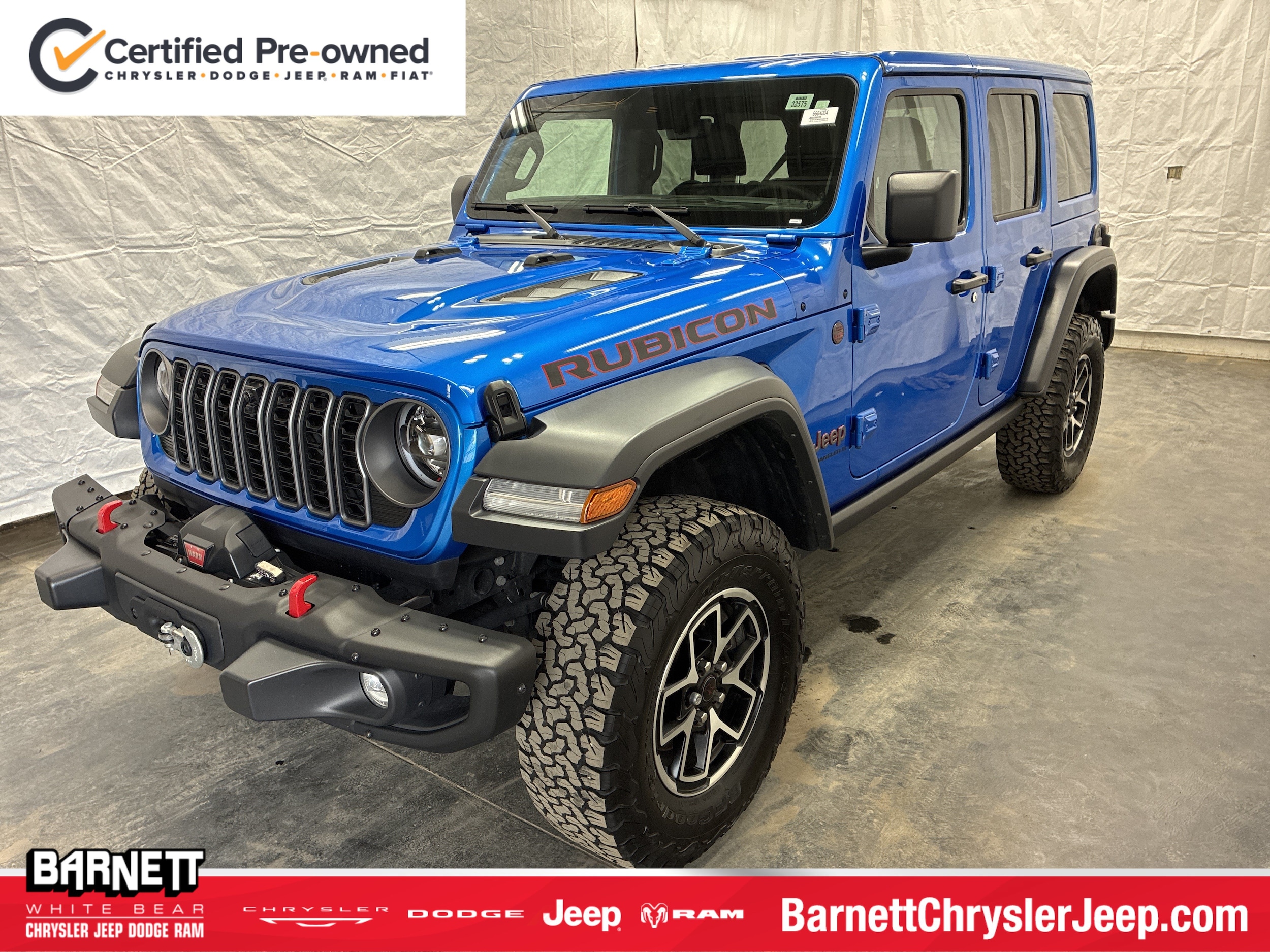 Certified 2025 Jeep Wrangler 4-Door Rubicon with VIN 1C4PJXFN5SW534778 for sale in White Bear Lake, Minnesota