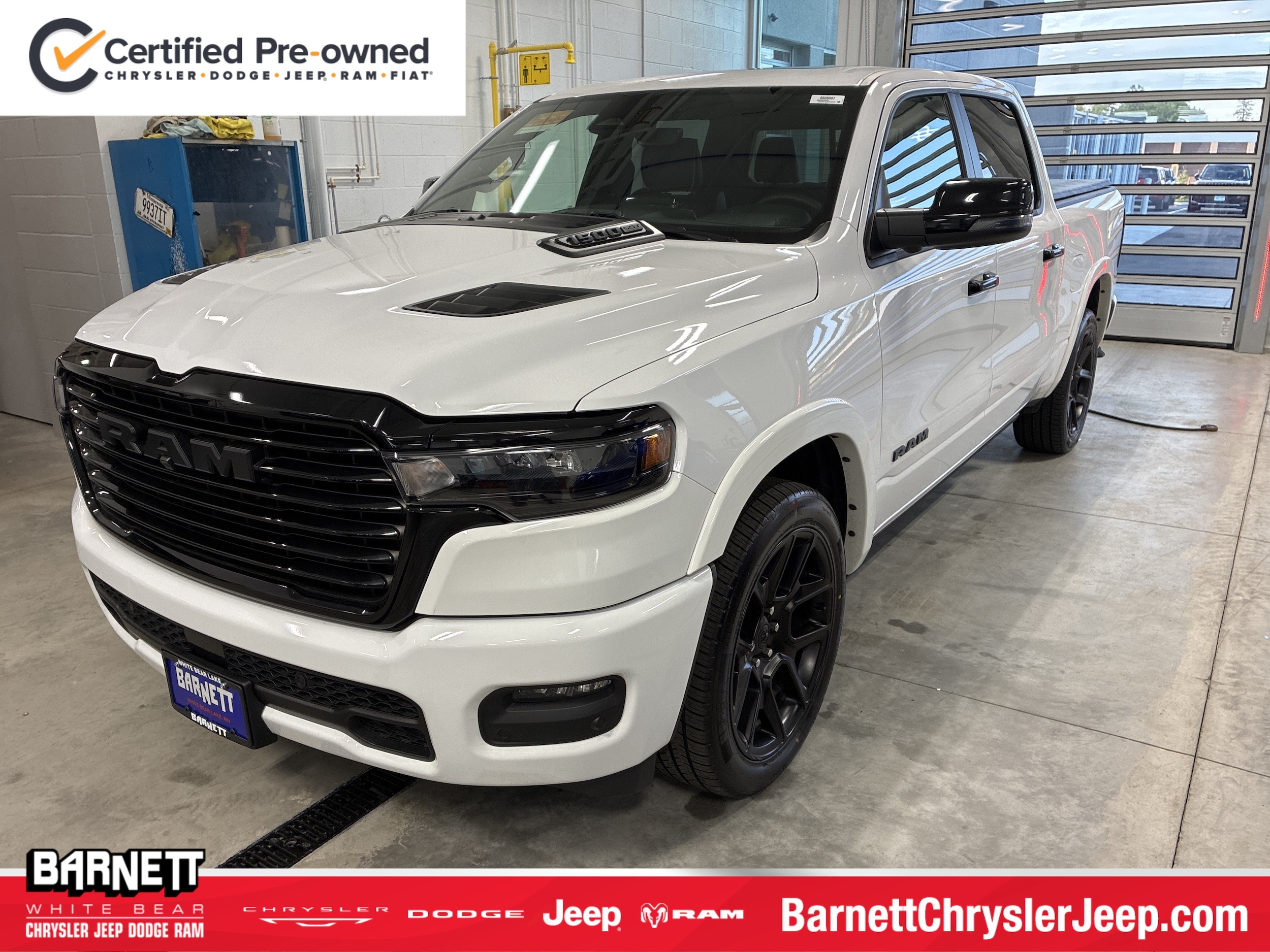 Certified 2025 RAM Ram 1500 Pickup Laramie with VIN 1C6SRFJP5SN696039 for sale in White Bear Lake, Minnesota