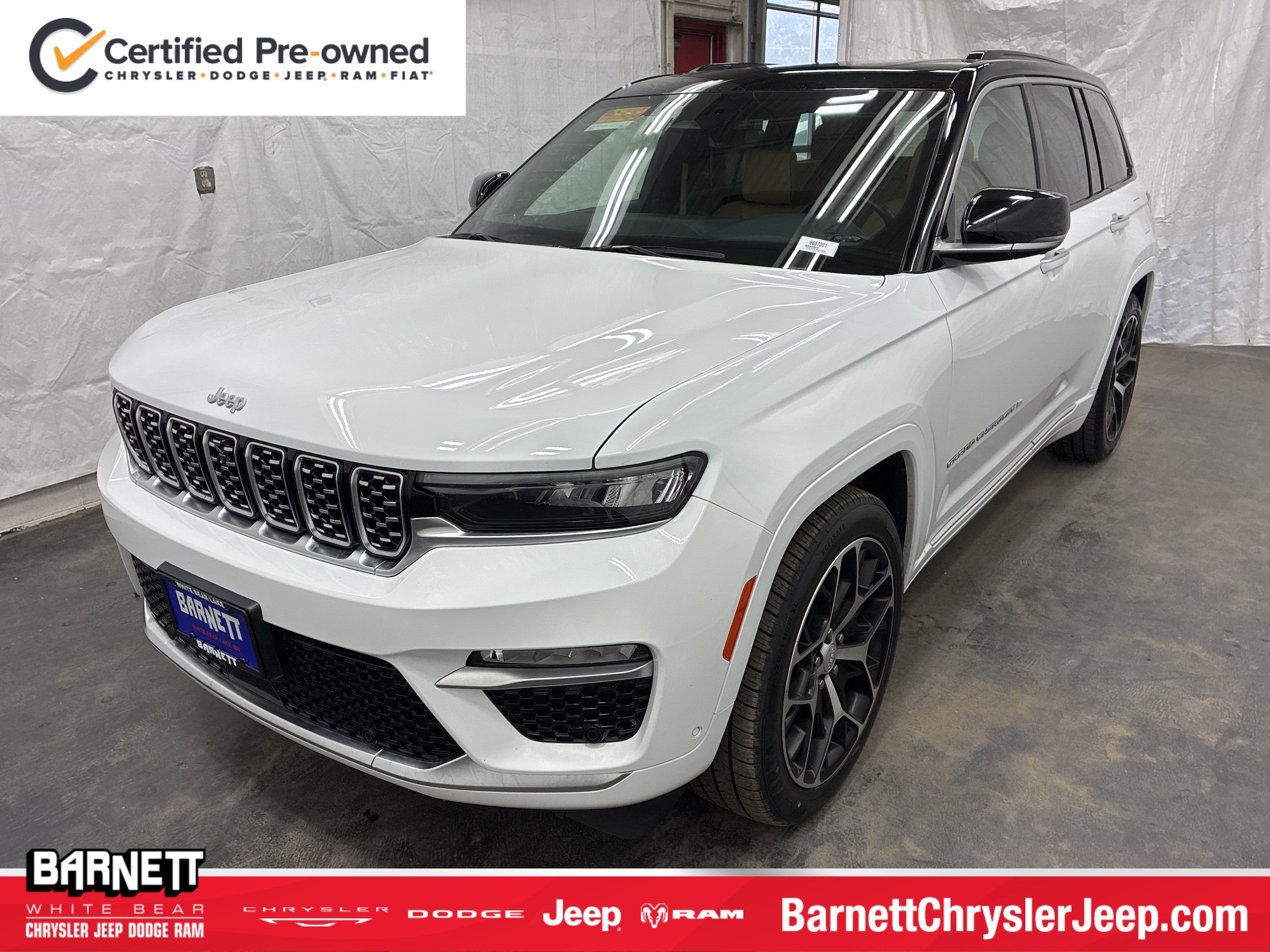 Certified 2024 Jeep Grand Cherokee Summit Reserve with VIN 1C4RJHEG7R8559620 for sale in White Bear Lake, Minnesota