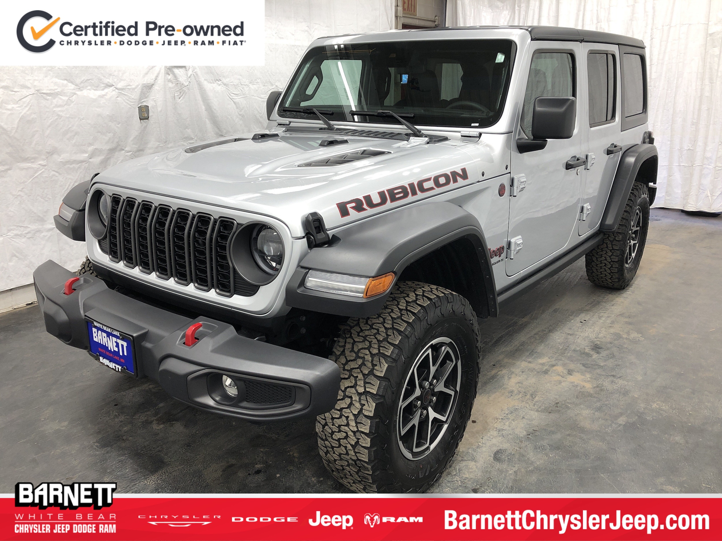 Certified 2024 Jeep Wrangler 4-Door Rubicon with VIN 1C4PJXFG0RW251376 for sale in White Bear Lake, Minnesota