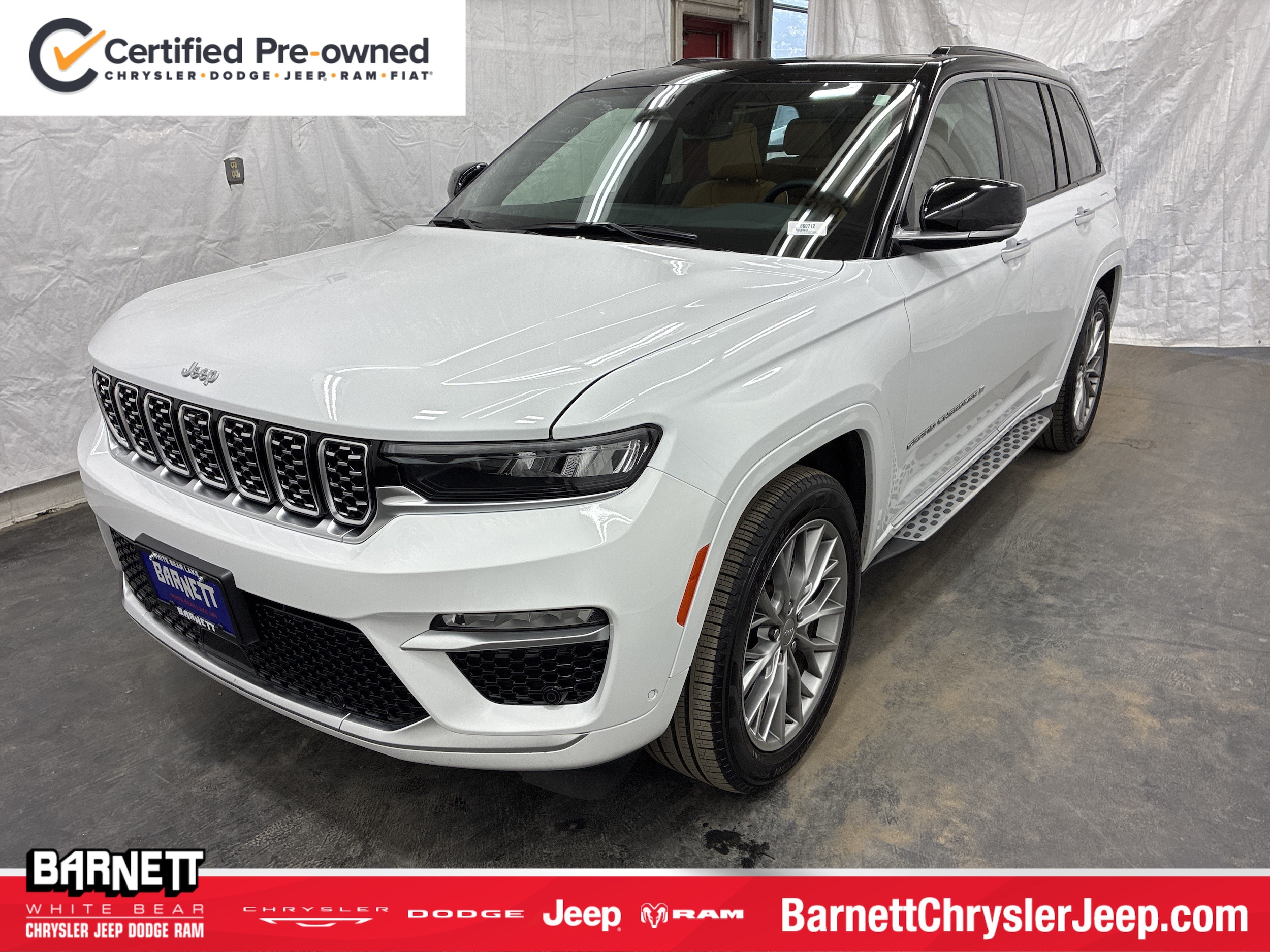 Certified 2025 Jeep Grand Cherokee Summit with VIN 1C4RJHEG1S8719691 for sale in White Bear Lake, Minnesota