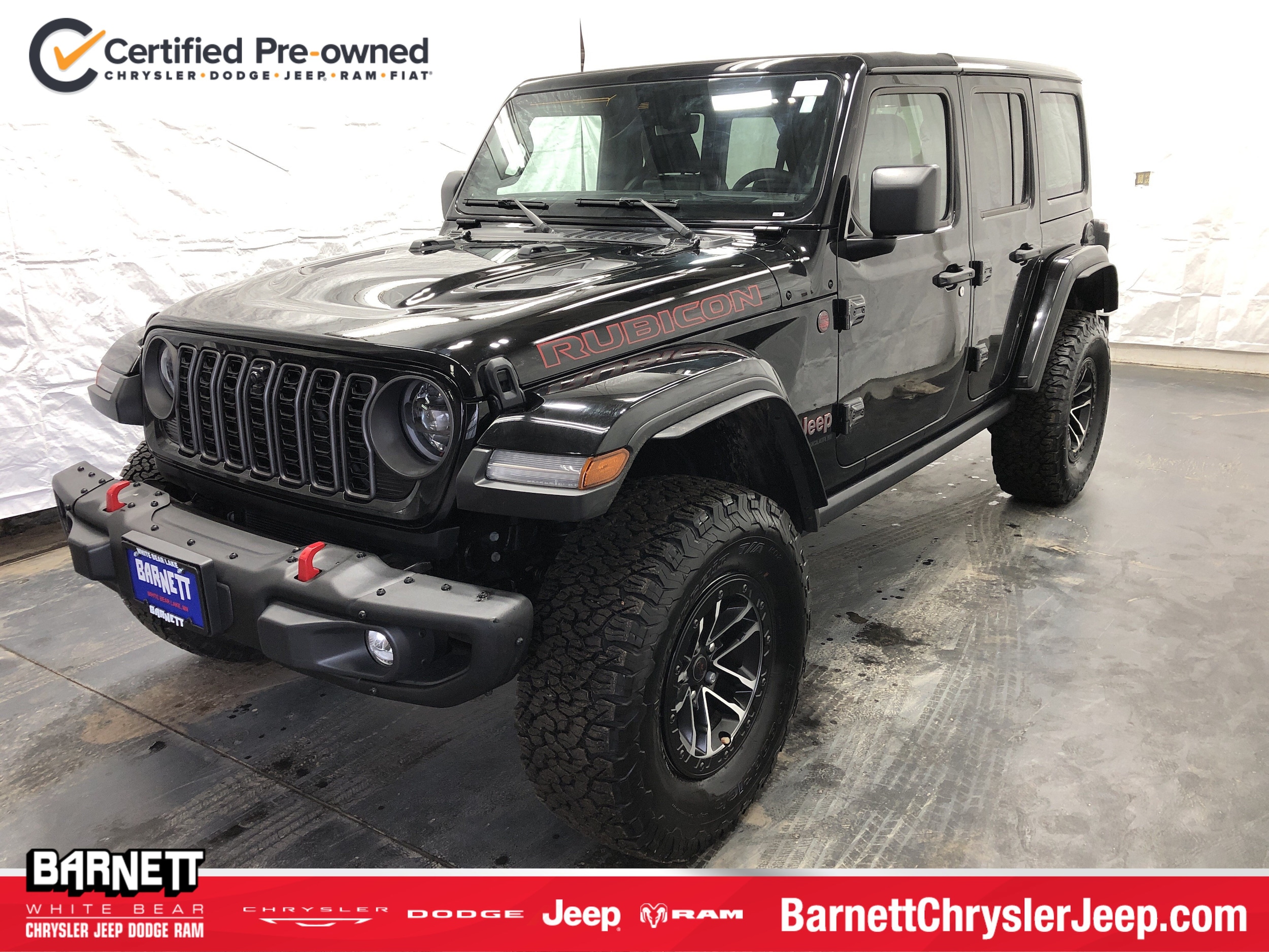 Certified 2024 Jeep Wrangler 4-Door Rubicon X with VIN 1C4RJXFG1RW338244 for sale in White Bear Lake, Minnesota
