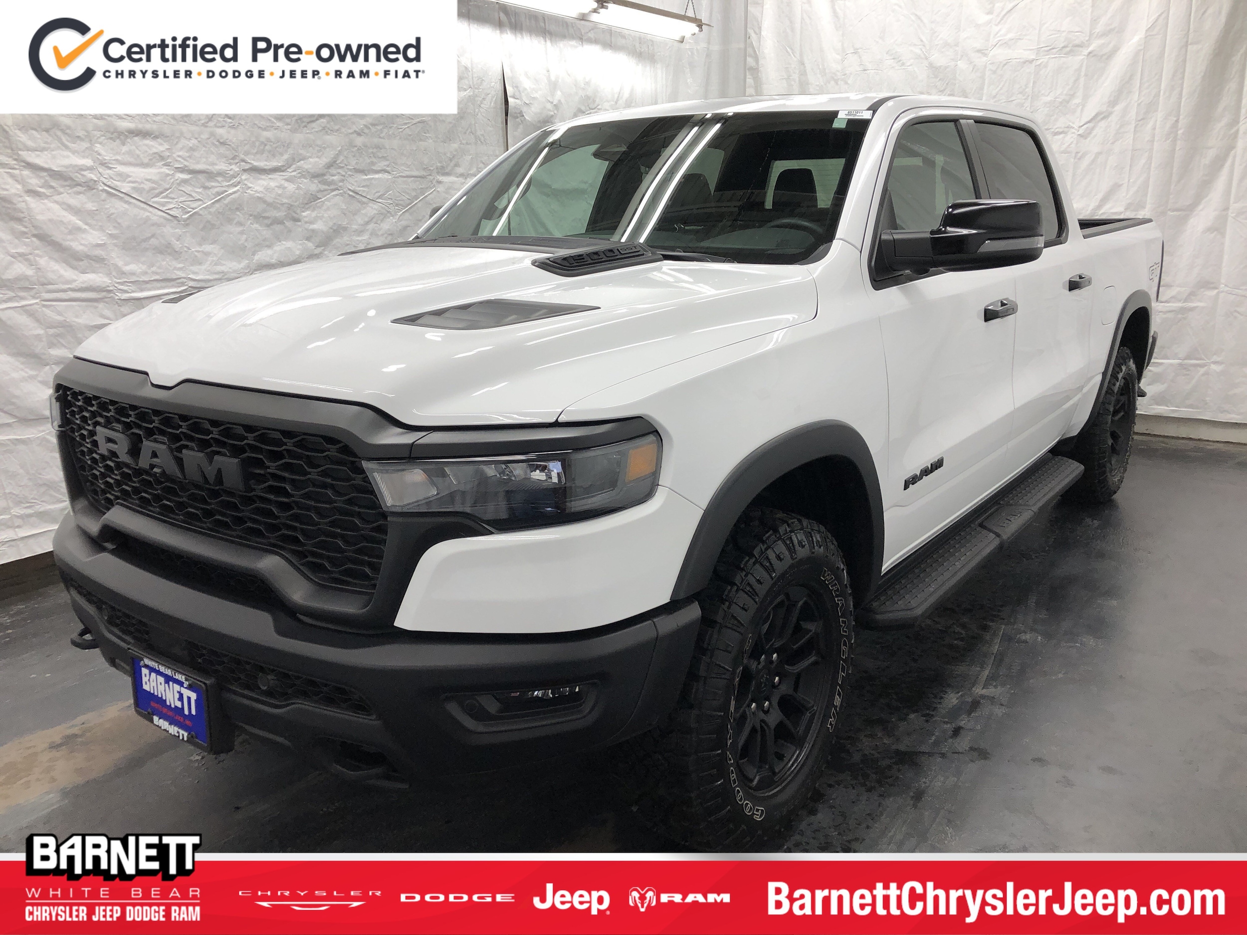 Certified 2025 RAM Ram 1500 Pickup Rebel with VIN 1C6SRFLP9SN625990 for sale in White Bear Lake, Minnesota