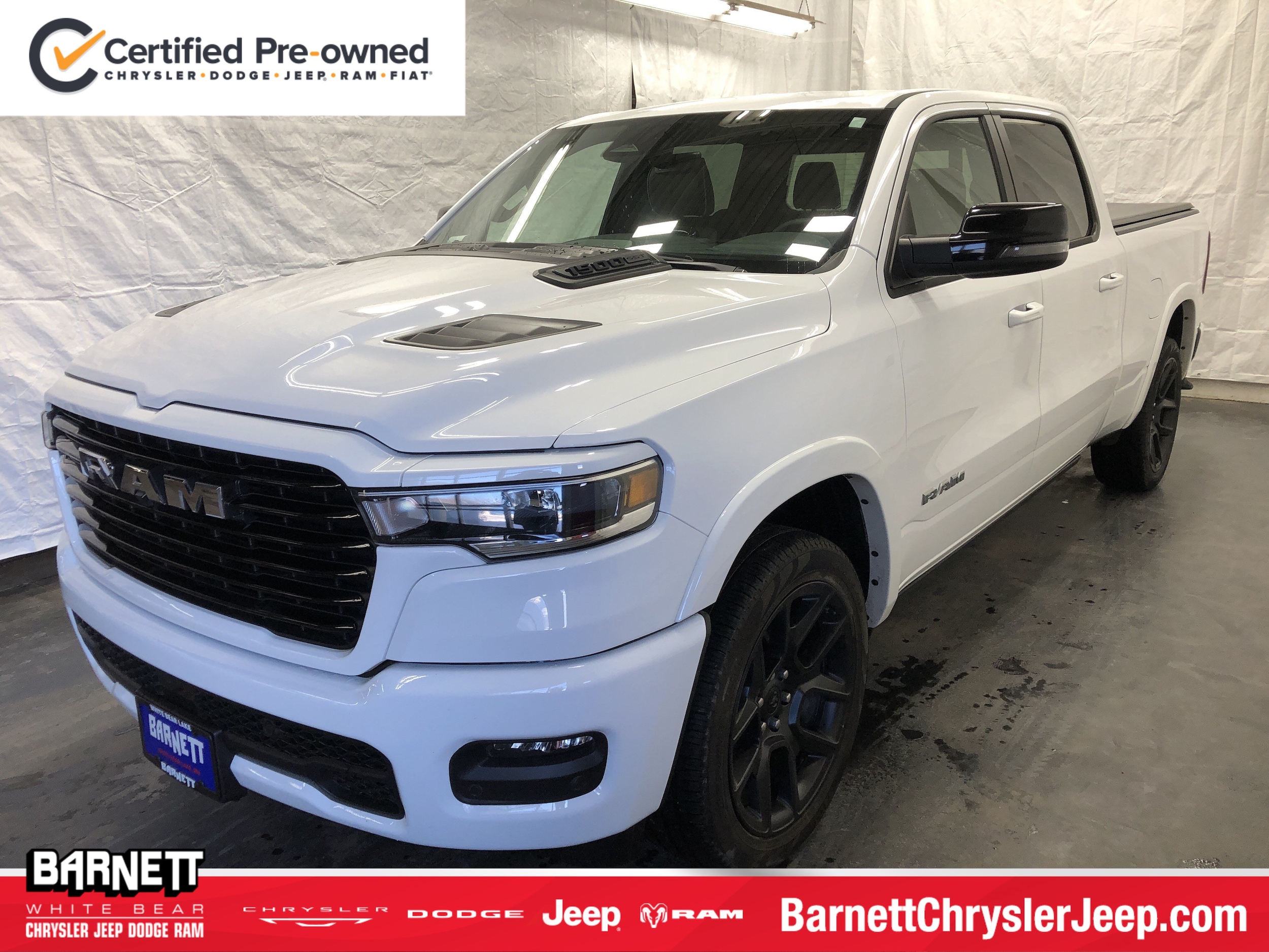 Certified 2025 RAM Ram 1500 Pickup Laramie with VIN 1C6SRFRP2SN543154 for sale in White Bear Lake, Minnesota