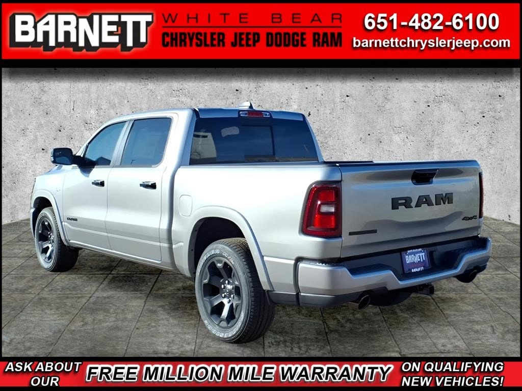 New Billet Silver 2026 Ram 1500 Big Horn 4x4 Crew Cab 57 Box in