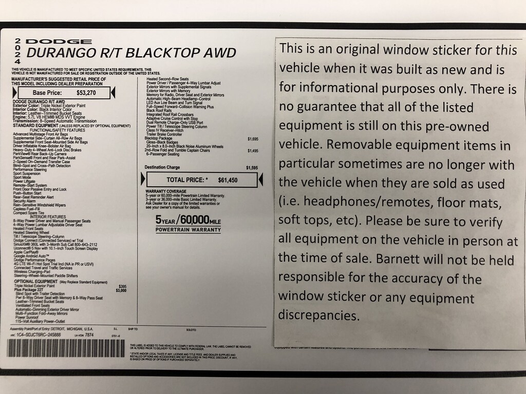 Used 2024 Dodge Durango R/T Plus SUV