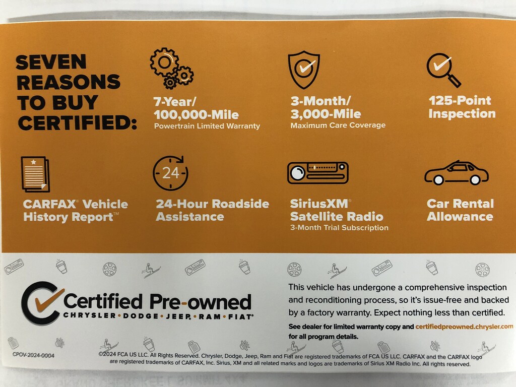 Used 2025 Chrysler Pacifica Select Van Passenger Van