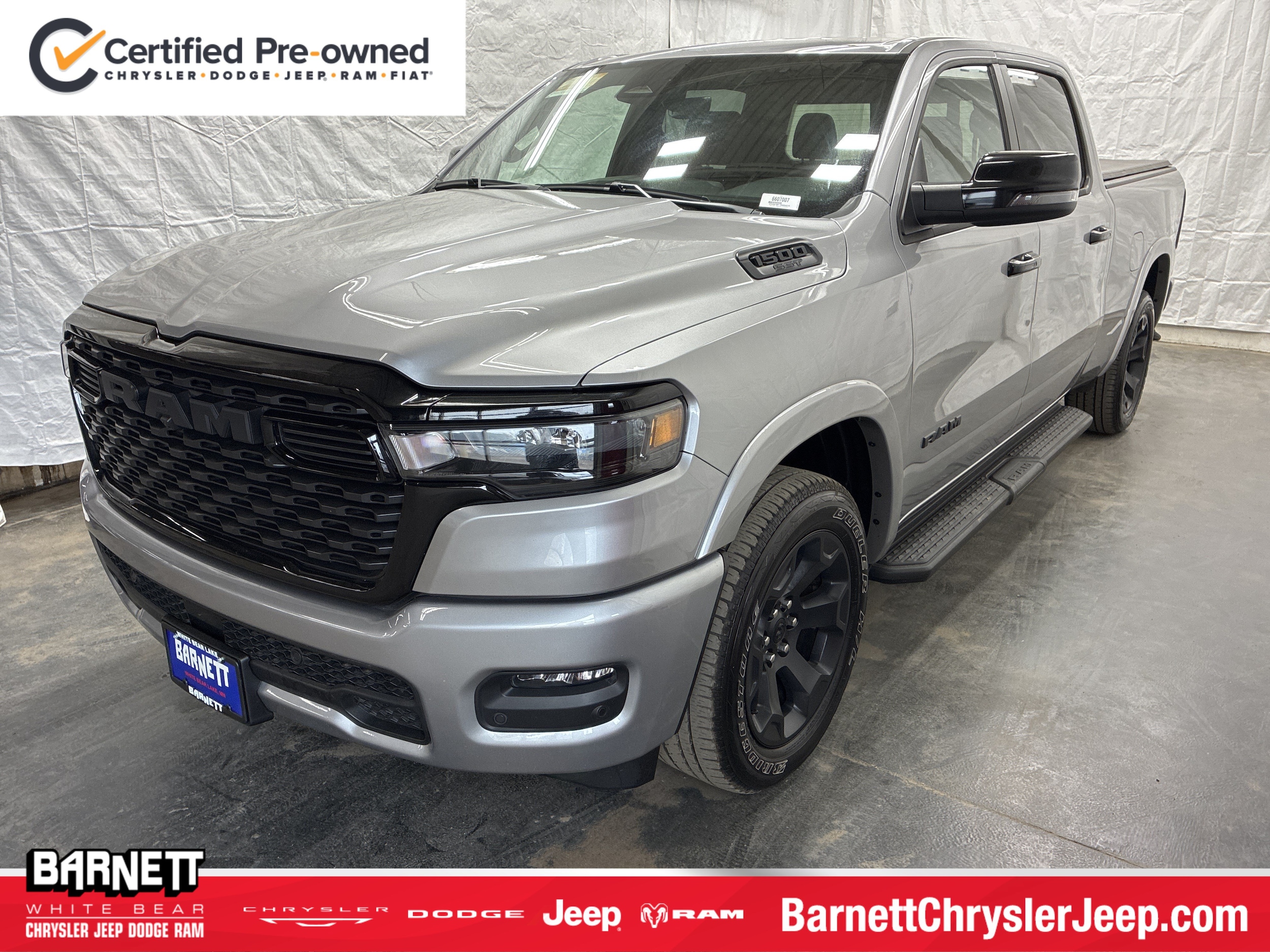 Certified 2025 RAM Ram 1500 Pickup Big Horn/Lone Star with VIN 1C6SRFMP1SN654379 for sale in White Bear Lake, Minnesota