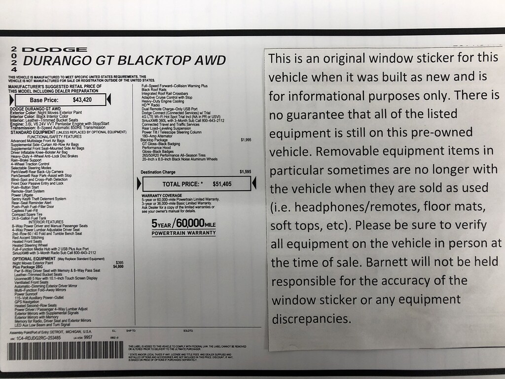 Used 2024 Dodge Durango GT Plus SUV