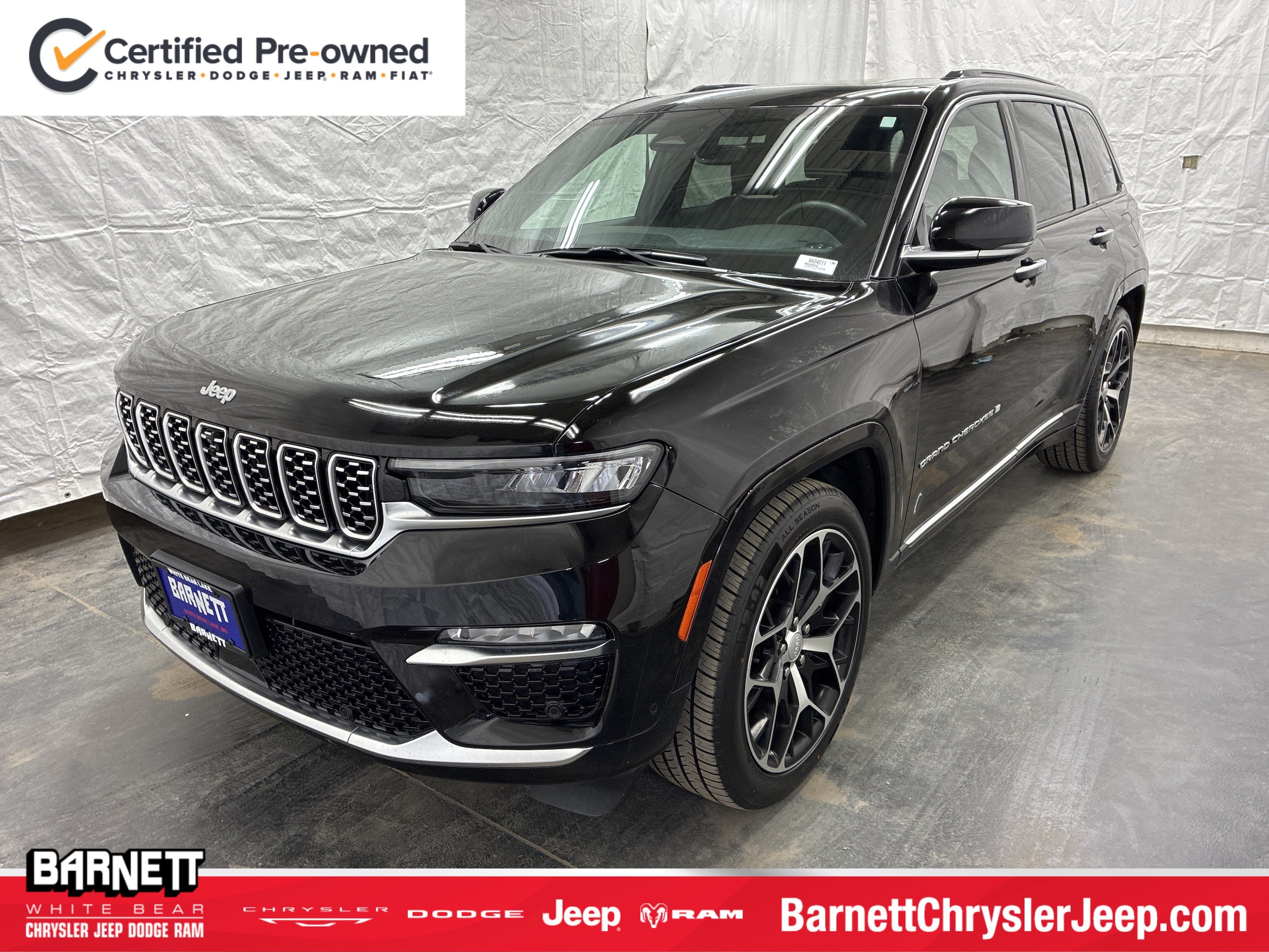 Certified 2024 Jeep Grand Cherokee Summit Reserve with VIN 1C4RJHEG1RC218789 for sale in White Bear Lake, Minnesota
