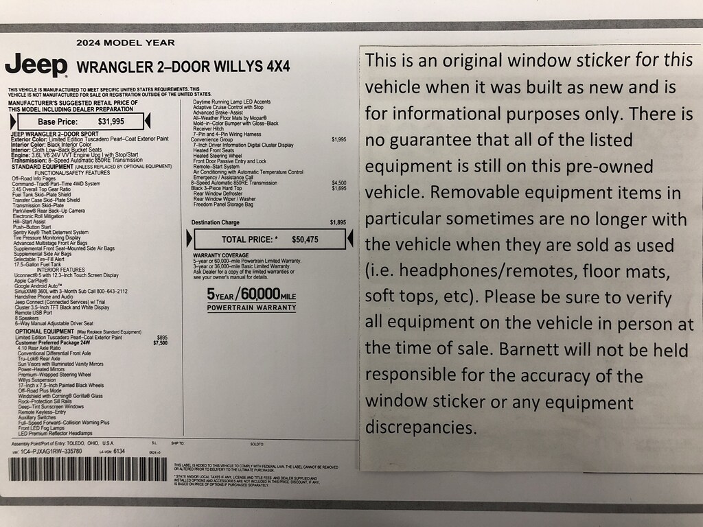 Used 2024 Jeep Wrangler Willys SUV