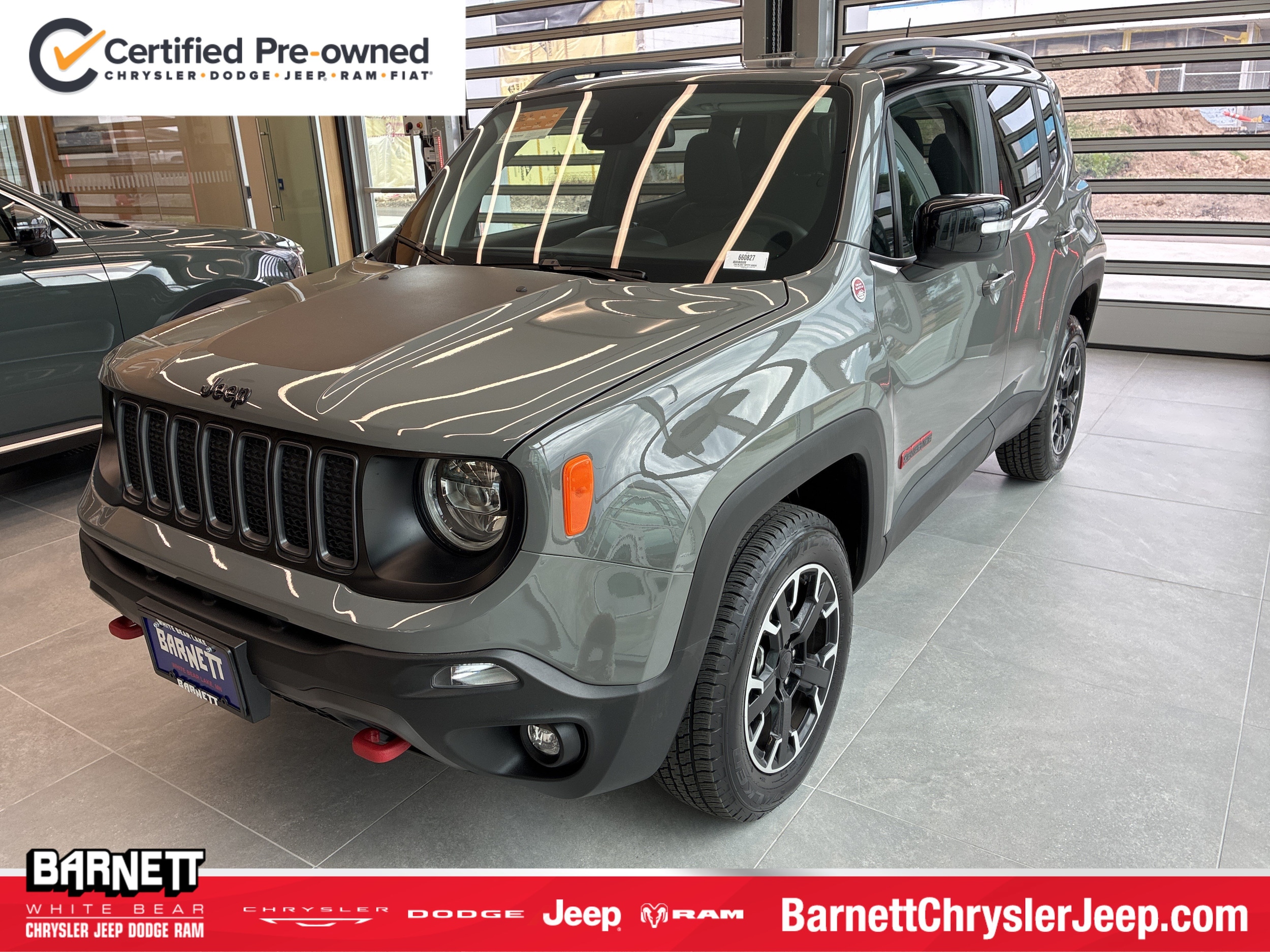Certified 2023 Jeep Renegade Trailhawk with VIN ZACNJDC19PPP16928 for sale in White Bear Lake, Minnesota