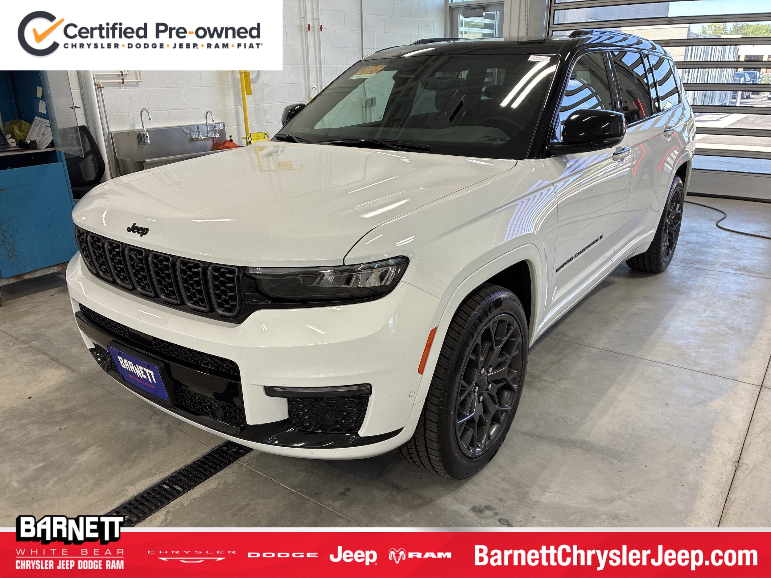 Certified 2024 Jeep Grand Cherokee L Summit Reserve with VIN 1C4RJKEGXR8556224 for sale in White Bear Lake, Minnesota