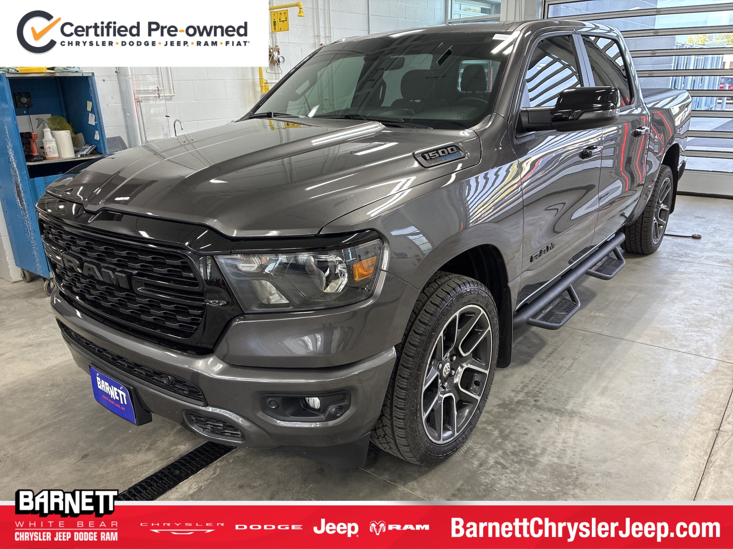 Certified 2023 RAM Ram 1500 Pickup Big Horn/Lone Star with VIN 1C6SRFFT6PN688884 for sale in White Bear Lake, Minnesota