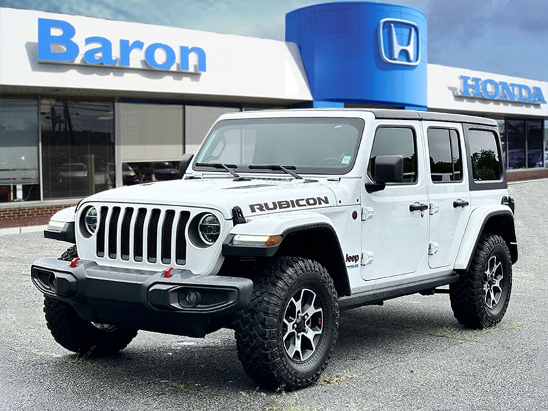 Used 2021 Jeep Wrangler Unlimited Rubicon with VIN 1C4HJXFN3MW563798 for sale in Patchogue, NY