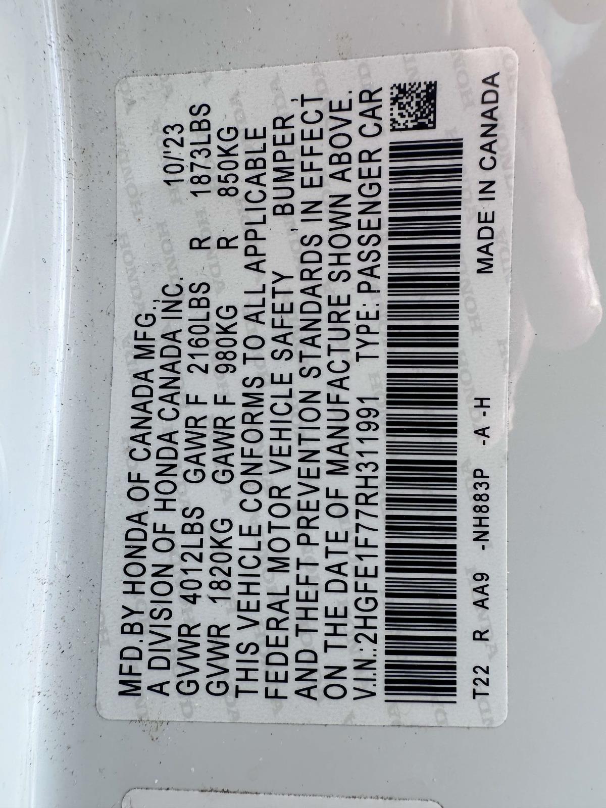 2024 Honda Civic EX - Photo 30