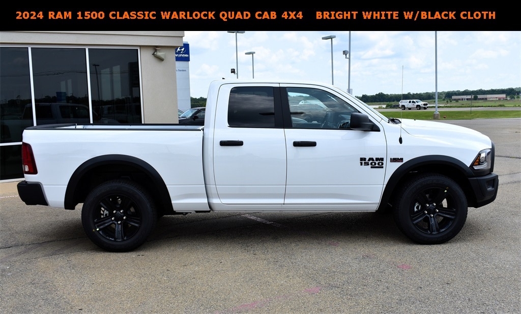 New 2024 Ram 1500 Classic WARLOCK QUAD CAB 4X4 6'4 BOX Pickup