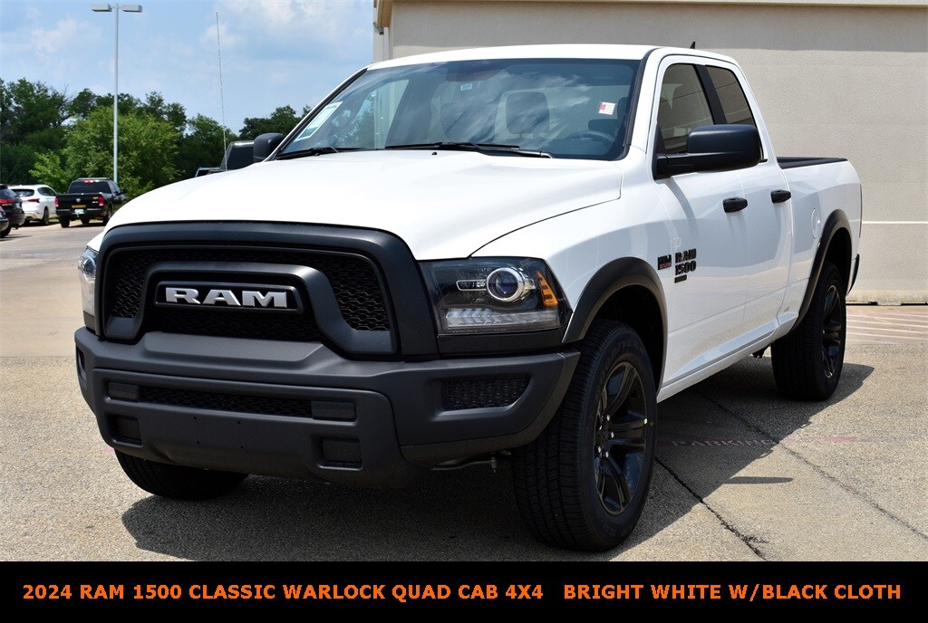 New 2024 Ram 1500 Classic WARLOCK QUAD CAB 4X4 6'4 BOX Pickup