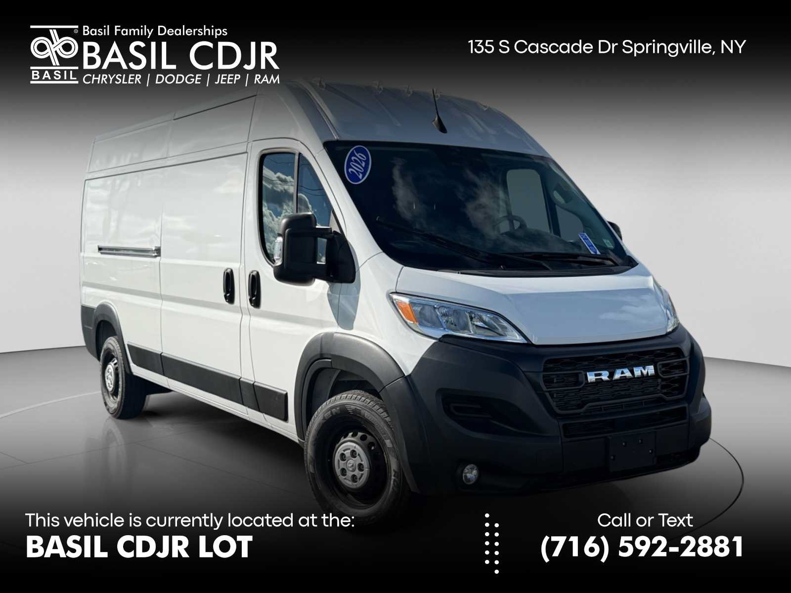 2026 RAM ProMaster Cargo Van Tradesman