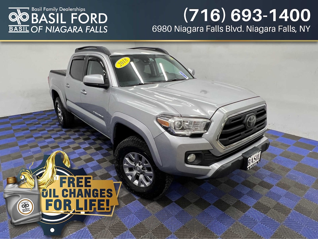 Used 2018 Toyota Tacoma SR5 Double Cab 5 Bed V6 4x4 AT (Natl) Truck Double Cab