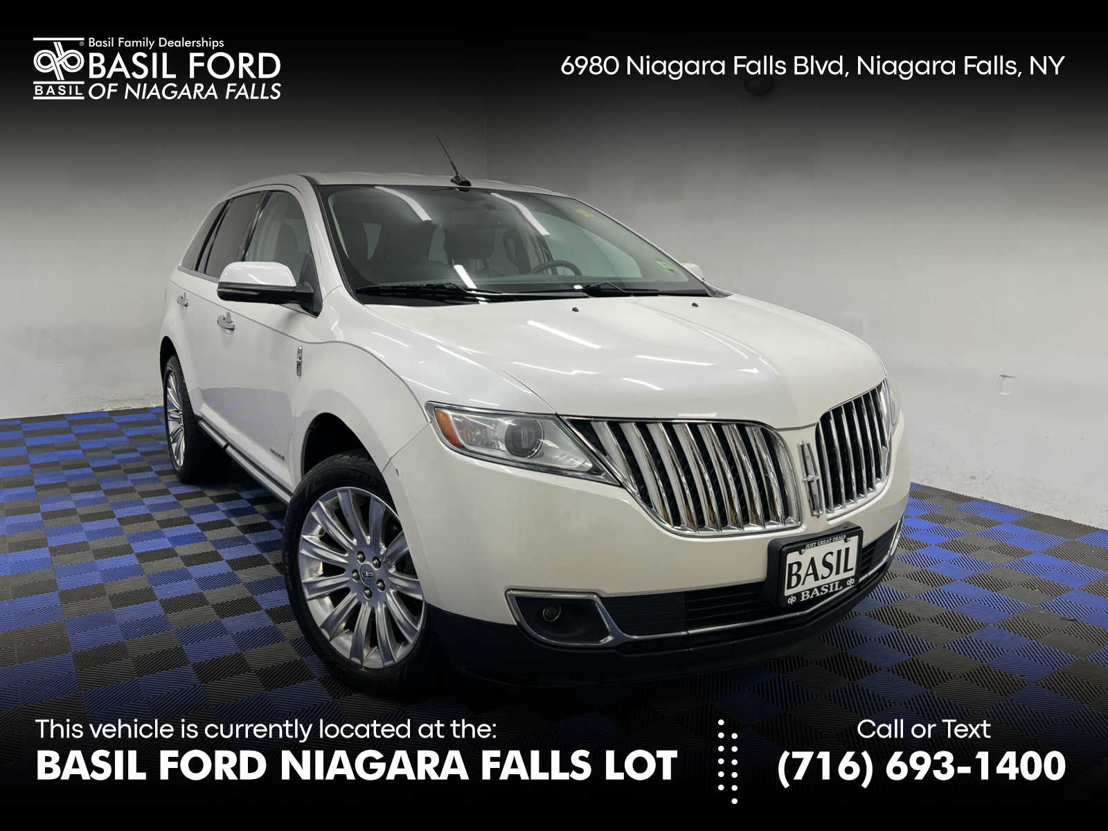 Used 2013 Lincoln MKX Base with VIN 2LMDJ6JK3DBL26011 for sale in Niagara Falls, NY