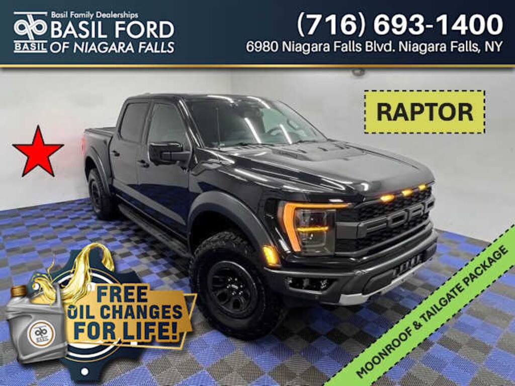 Used 2022 Ford F-150 Raptor 4WD Supercrew 5.5 Box Truck SuperCrew Cab