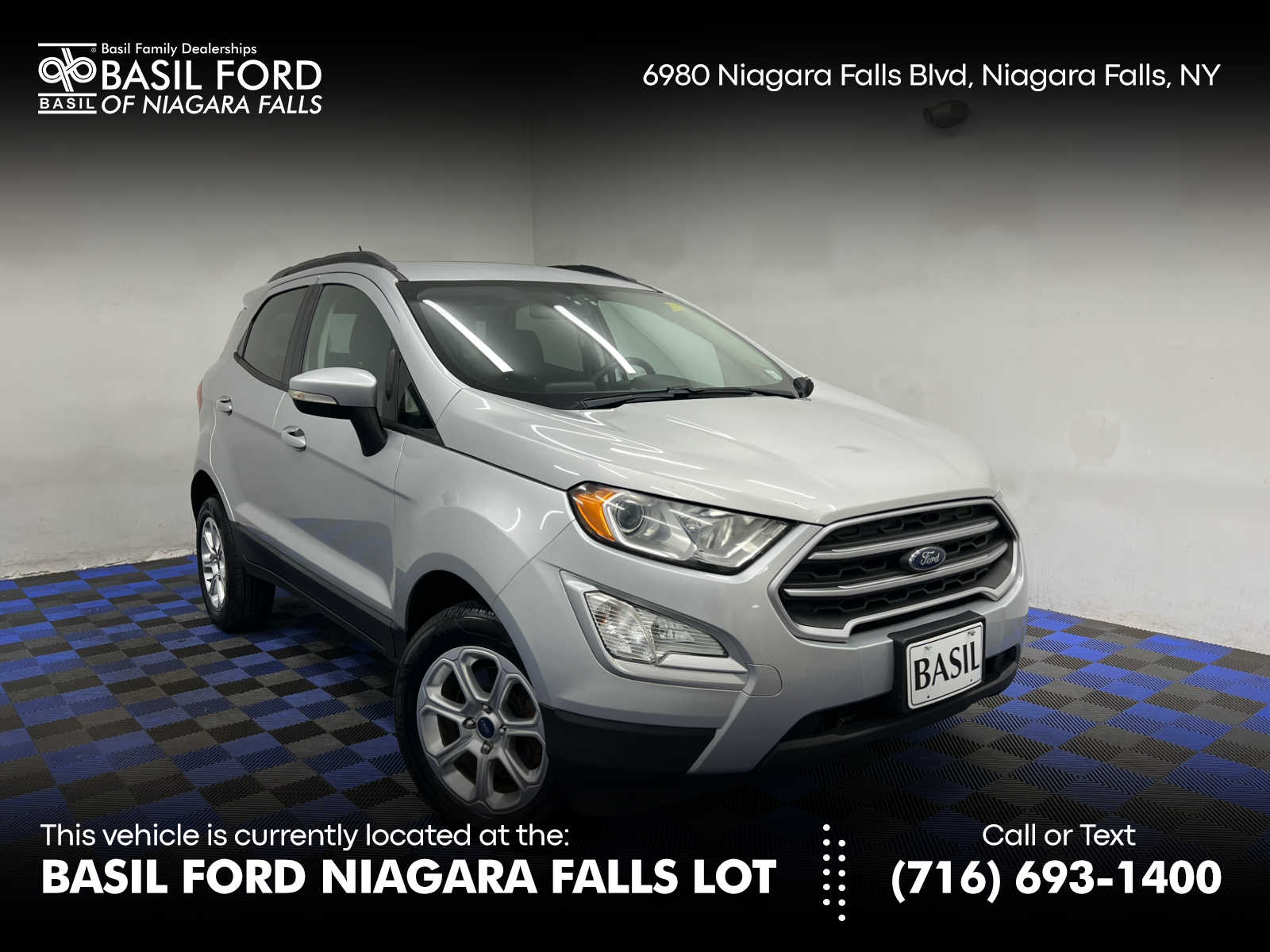 Used 2019 Ford Ecosport SE with VIN MAJ6S3GL8KC270770 for sale in Niagara Falls, NY