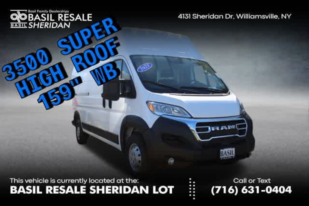Used 2023 Ram Promaster Super High Roof 3500 Super High Roof Ext 159 WB