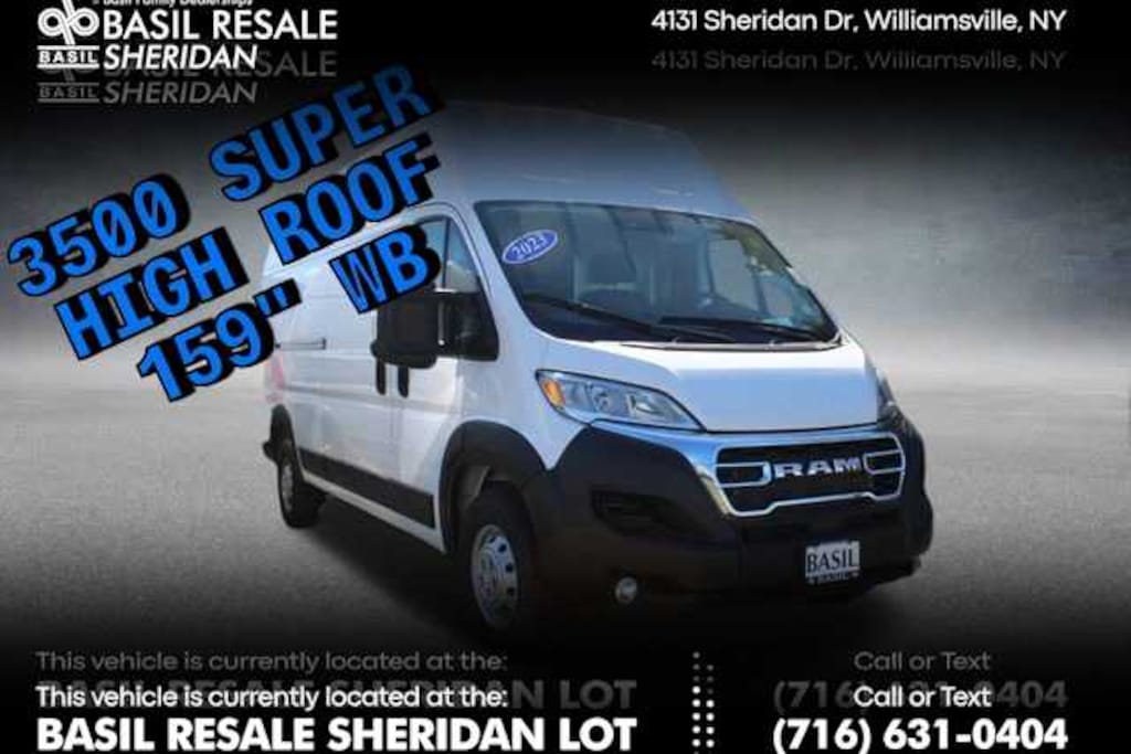 Used 2023 Ram Promaster Super High Roof 3500 Super High Roof Ext 159 WB