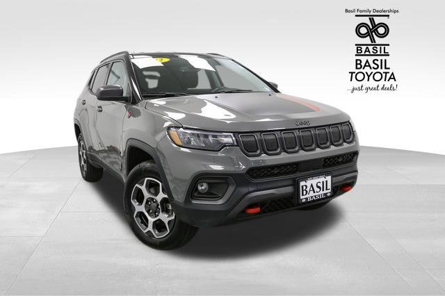 Used 2022 Jeep Compass Trailhawk with VIN 3C4NJDDB6NT132924 for sale in Lockport, NY