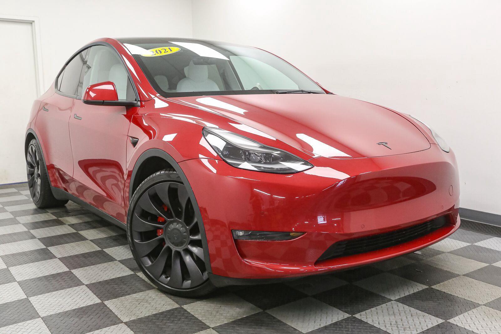 Used 2021 Tesla Model Y Performance with VIN 5YJYGDEF6MF252684 for sale in Lockport, NY
