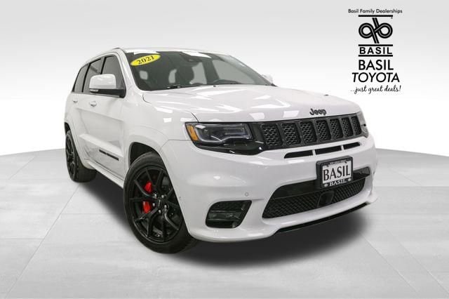 Used 2021 Jeep Grand Cherokee SRT with VIN 1C4RJFDJ0MC560325 for sale in Lockport, NY