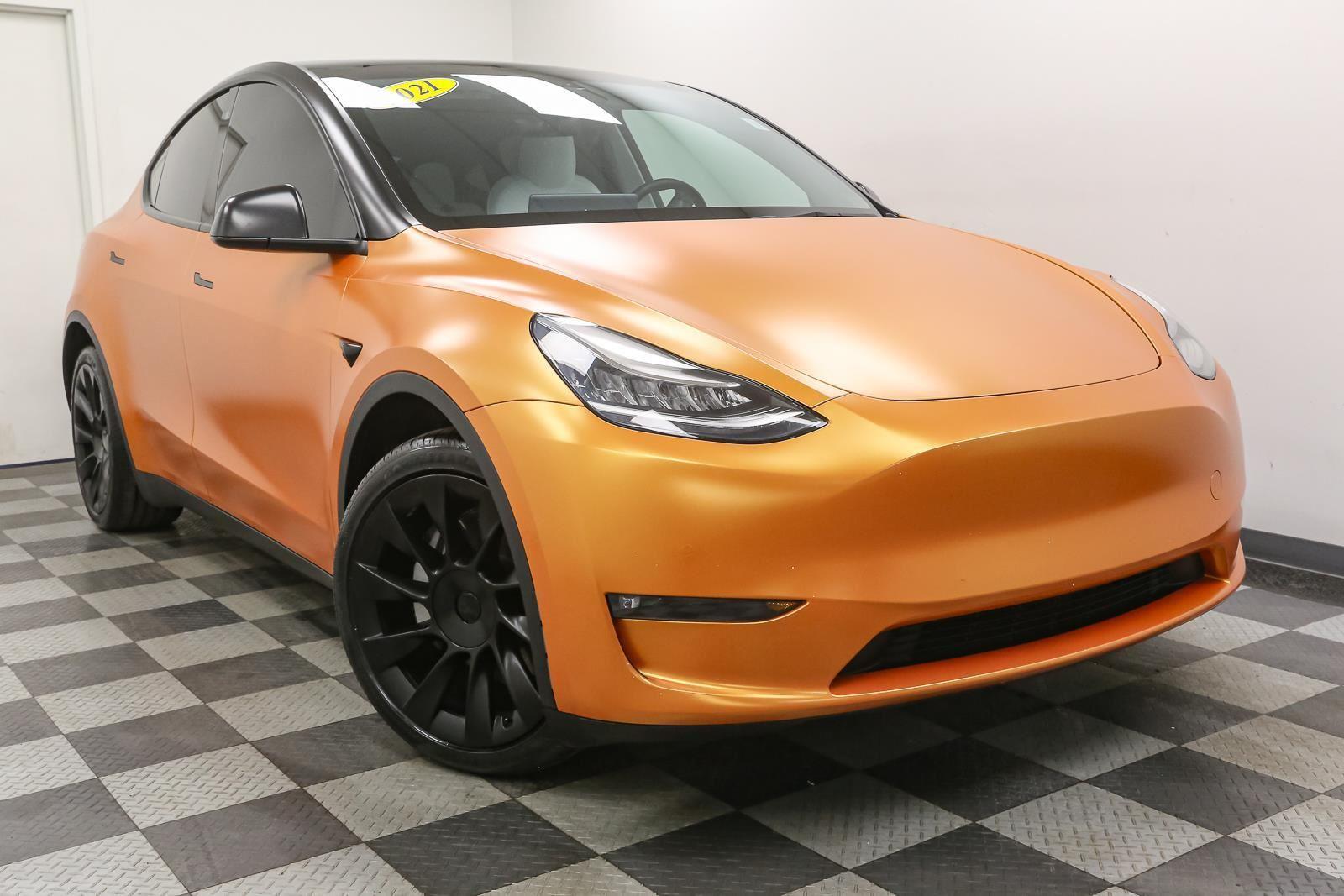 Used 2021 Tesla Model Y Long Range with VIN 5YJYGDEE8MF144381 for sale in Lockport, NY