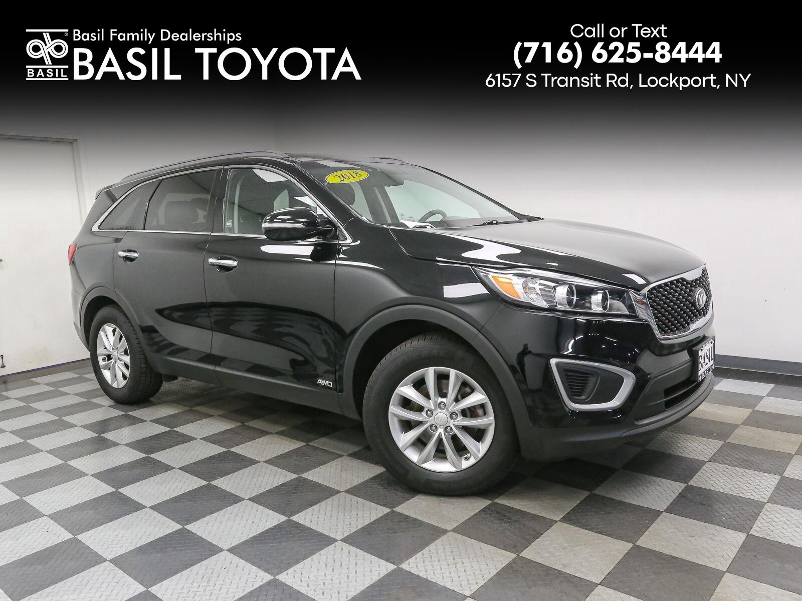 Used 2018 Kia Sorento LX with VIN 5XYPGDA32JG404746 for sale in Lockport, NY