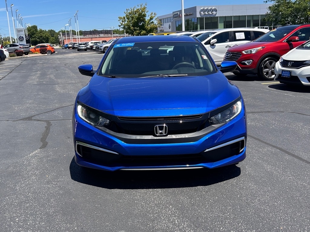 Certified 2021 Honda Civic LX with VIN 2HGFC2F66MH551965 for sale in Mishawaka, IN