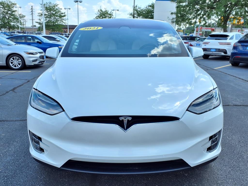 Used 2021 Tesla Model X Long Range Plus with VIN 5YJXCBE23MF323039 for sale in Mishawaka, IN
