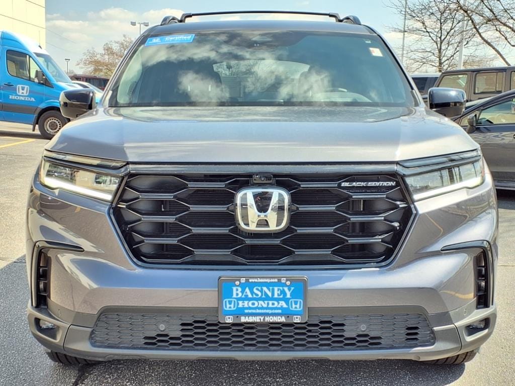 Certified 2025 Honda Pilot Black Edition with VIN 5FNYG1H93SB034977 for sale in Mishawaka, IN