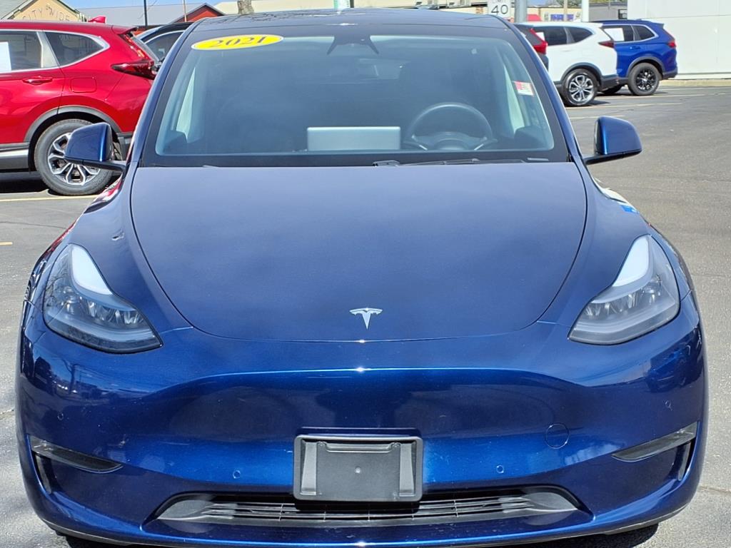 Used 2021 Tesla Model Y Long Range with VIN 5YJYGDEE8MF066748 for sale in Mishawaka, IN
