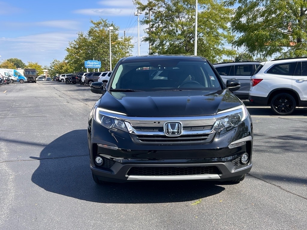 Certified 2021 Honda Pilot EX-L with VIN 5FNYF6H5XMB099986 for sale in Mishawaka, IN