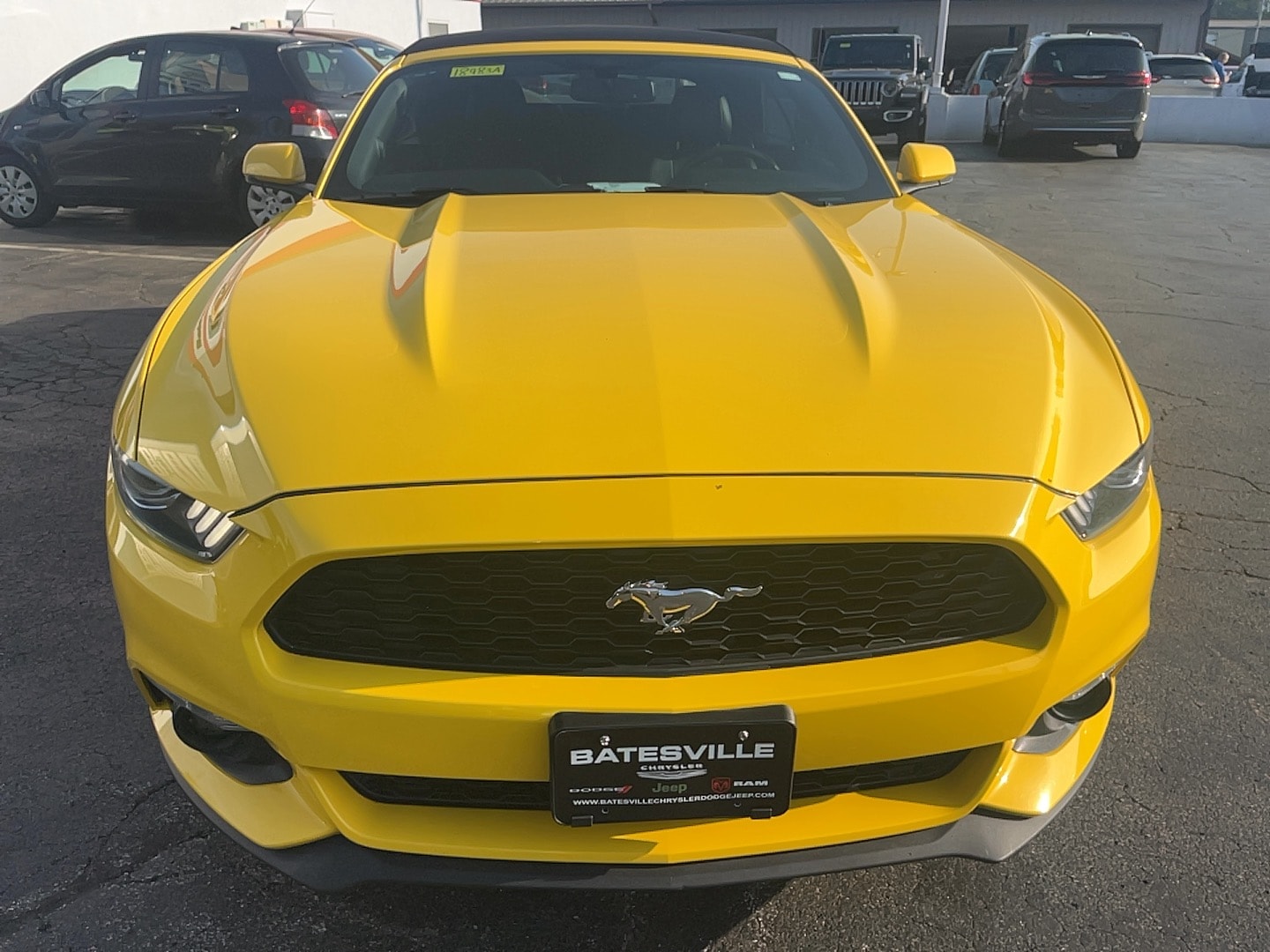 Used 2016 Ford Mustang EcoBoost Premium with VIN 1FATP8UH2G5292194 for sale in Batesville, IN