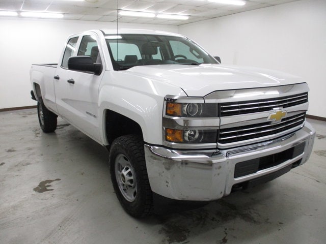 Summit White 2015 Chevrolet Silverado 2500HD Work Truck Double Cab 4WD Pickup Truck Four-Wheel Drive 6-Speed Automatic