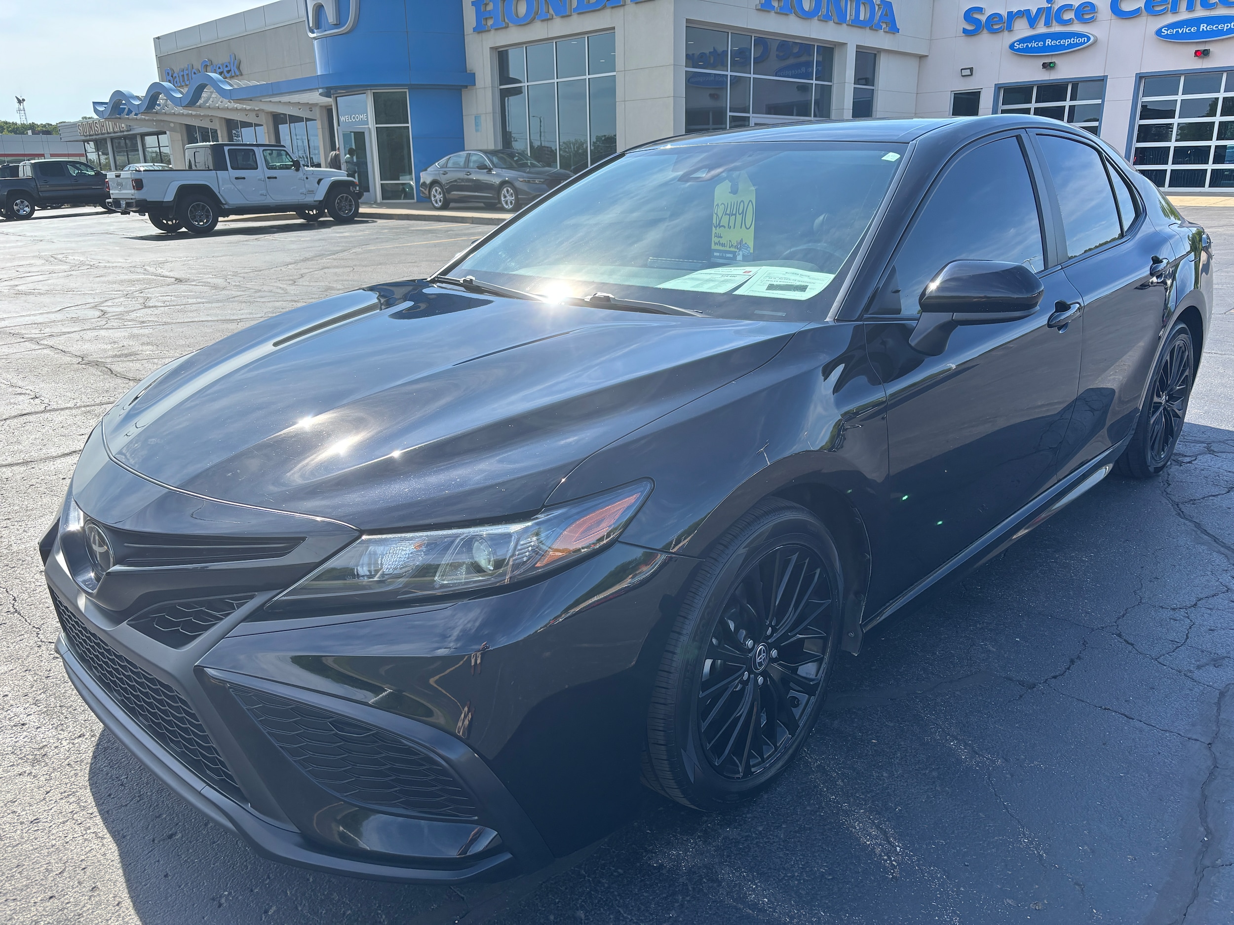 Used 2021 Toyota Camry SE Nightshade with VIN 4T1G11BK1MU039917 for sale in Battle Creek, MI
