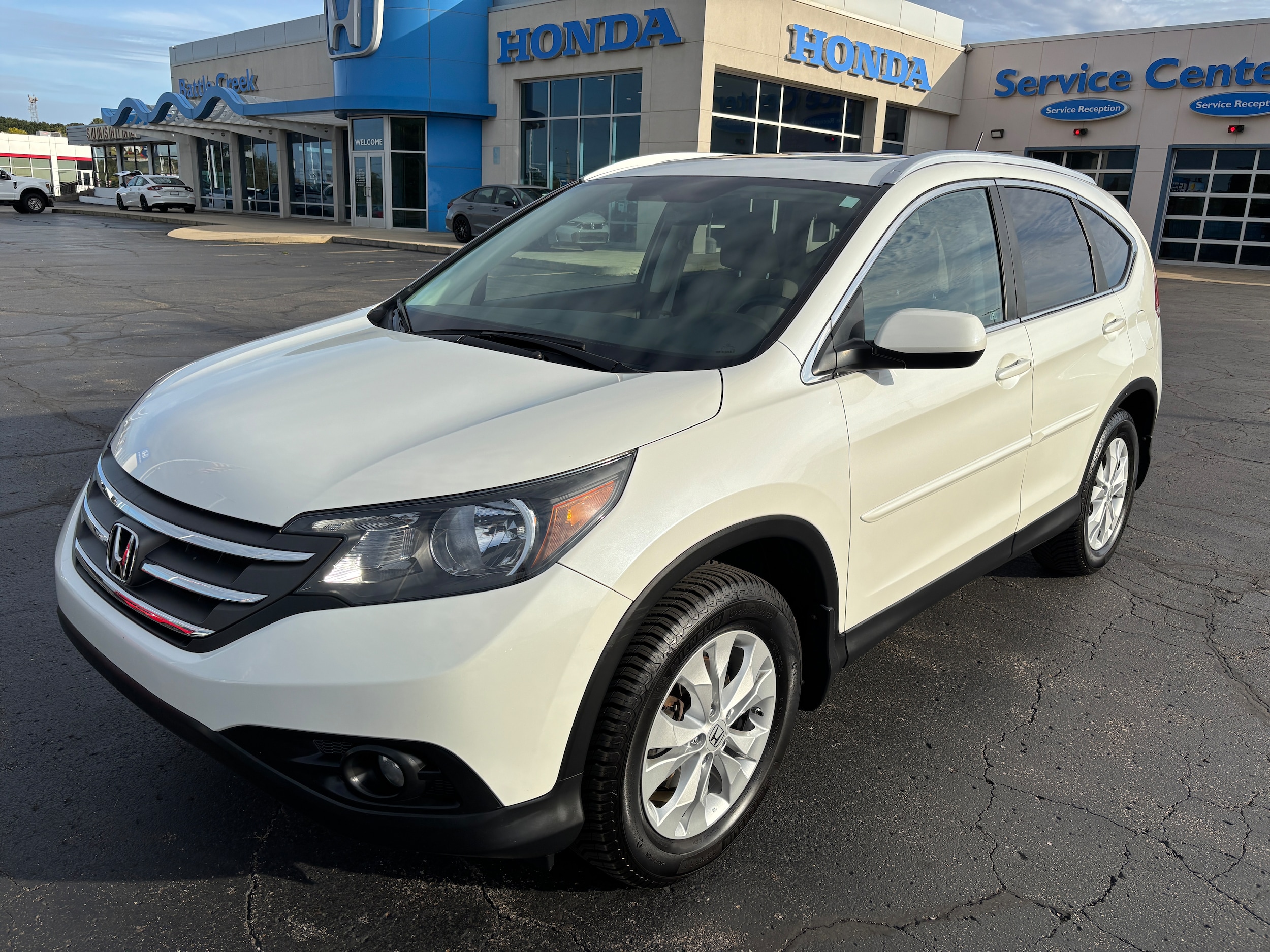 Used 2012 Honda CR-V EX-L with VIN 5J6RM4H79CL080836 for sale in Springfield, MI