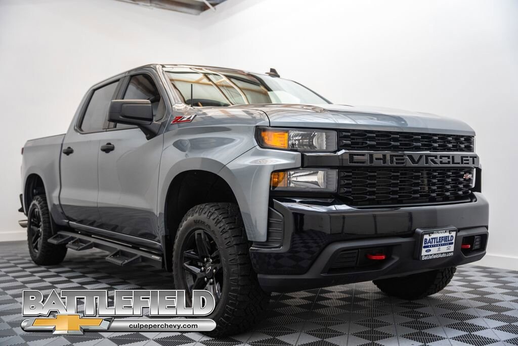 Used 2021 Chevrolet Silverado 1500 Custom Trail Boss Truck Crew Cab
