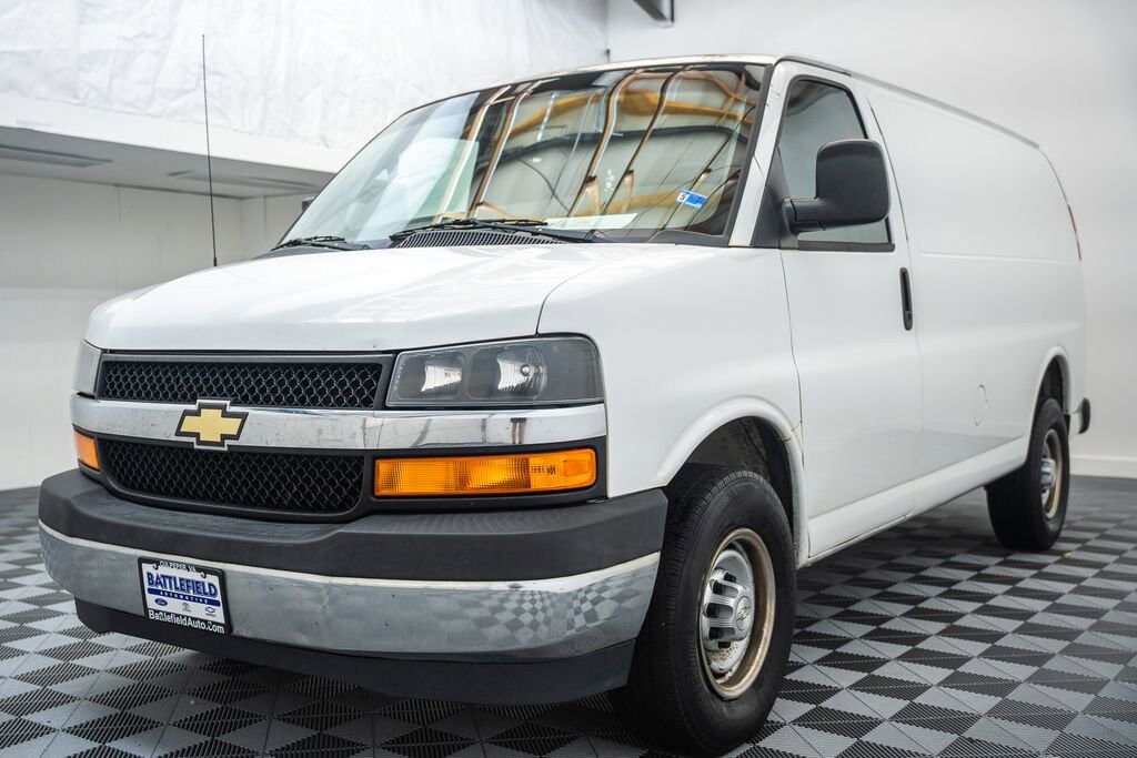 Used 2017 Chevrolet Express Cargo 3500 JET Black Van Cargo Van