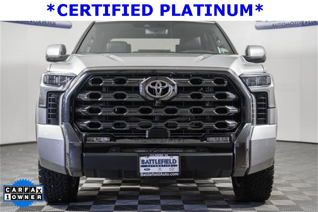 Certified 2022 Toyota Tundra Platinum 3.5L V6 Truck CrewMax