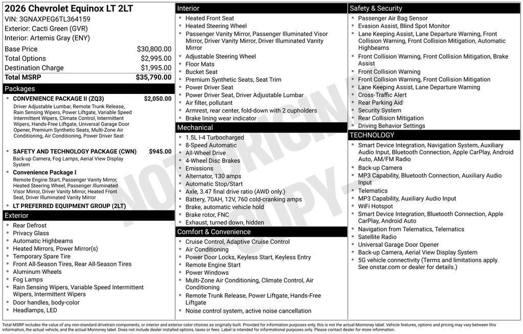 Used 2026 Chevrolet Equinox LT SUV