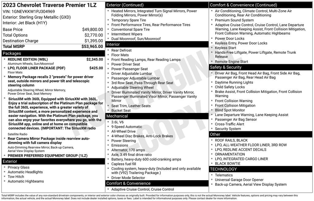 Used 2023 Chevrolet Traverse Premier SUV